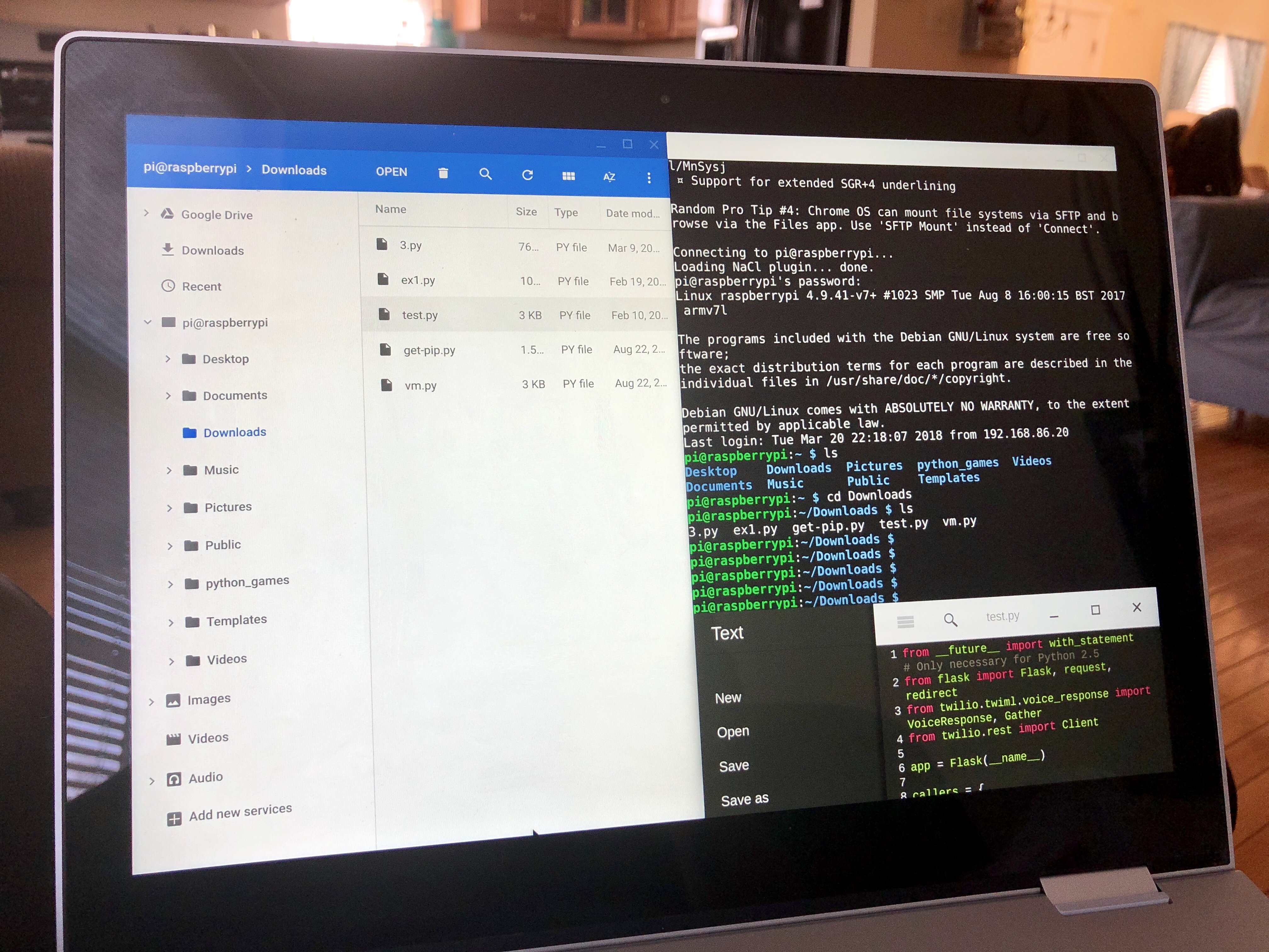 python download chromebook