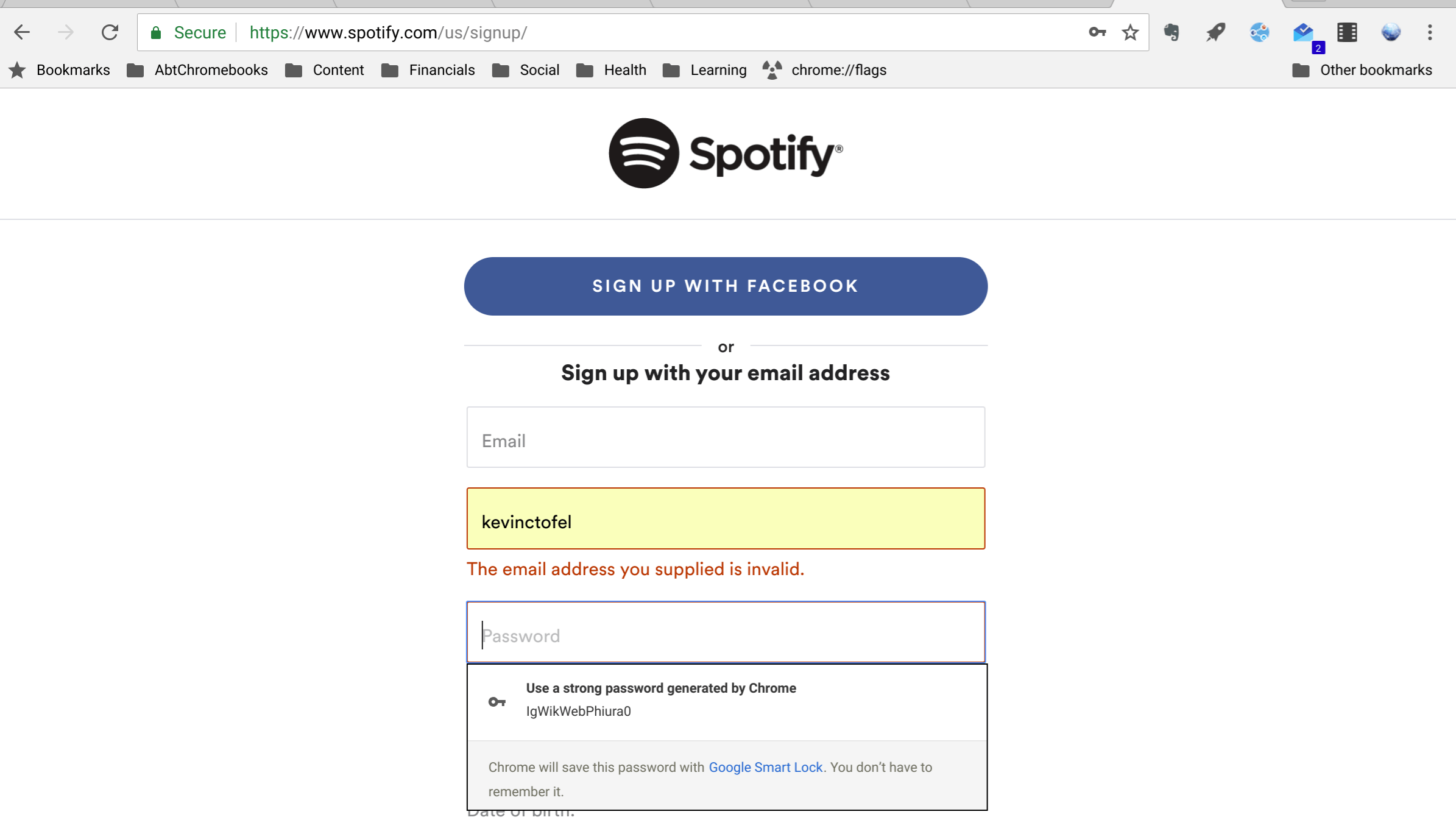 Spotify blocked by Google Smart Lock