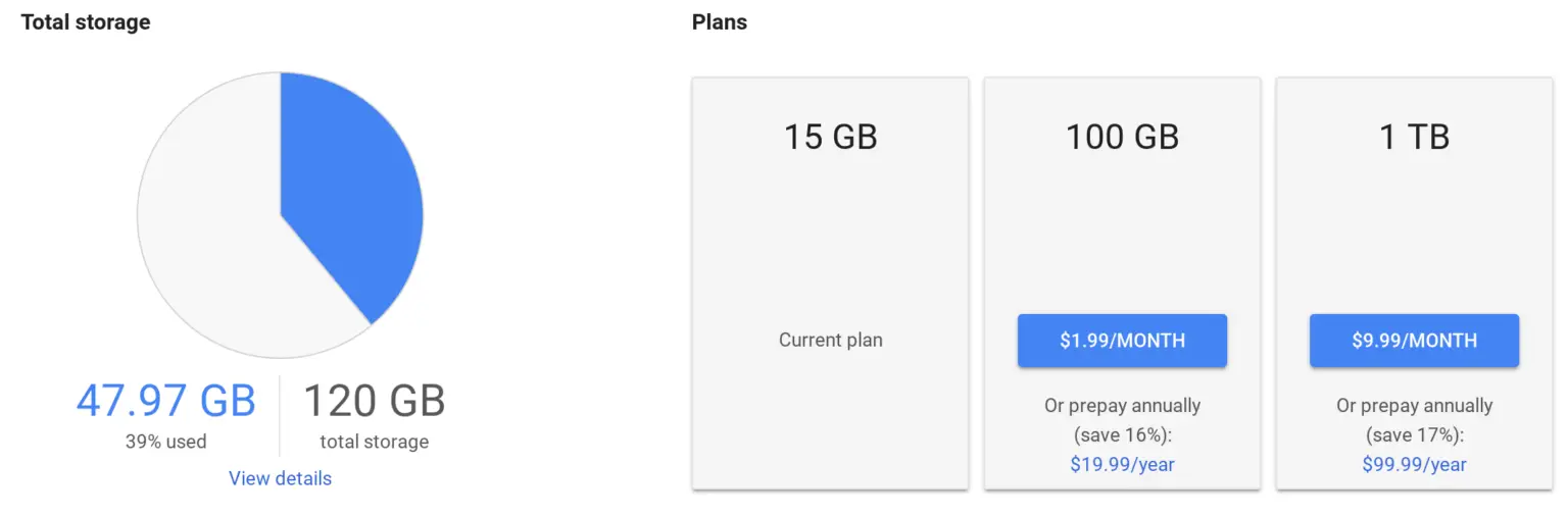 free google drive storage with chromebook