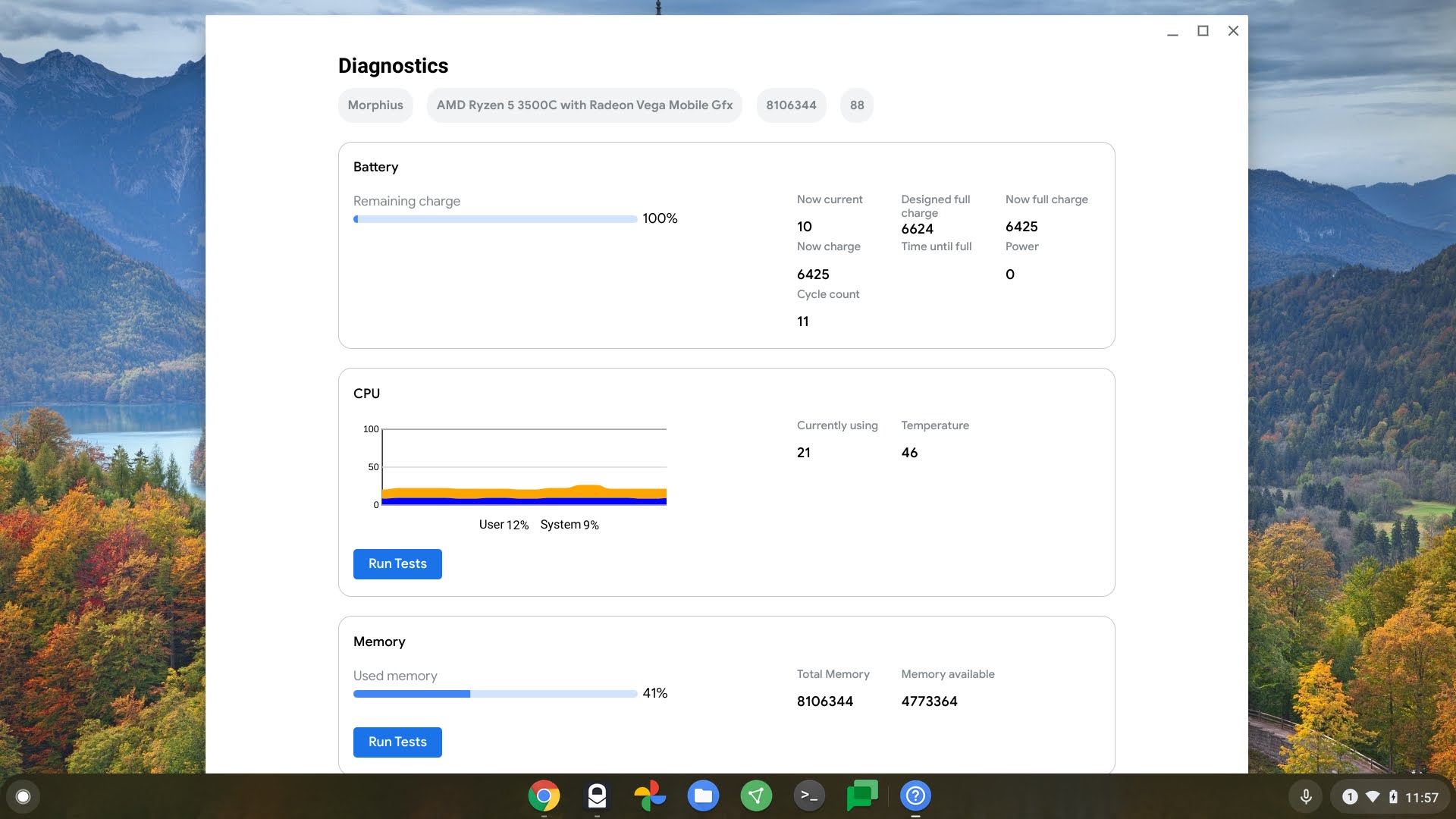 Chrome OS 88 adds native device performance monitoring to Chromebooks