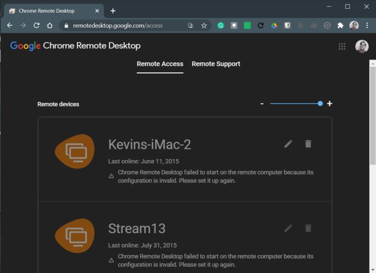 google chrome remote desktop how to add multiple computers