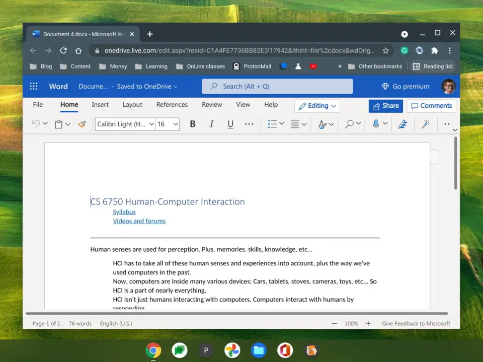 how to use microsoft office on chromebook